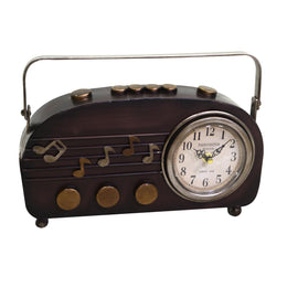 Runde Black Metal Watch CM33X7X22.5