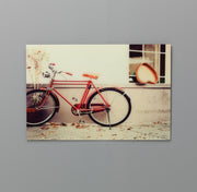 Druck auf Glas 70x70 cm mit mehrfarbiger Leinwand