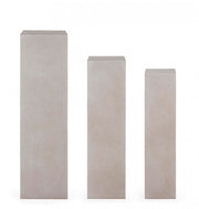 SET 3 Quadrat -Säulen Einrichten von Garten Tortora Melange