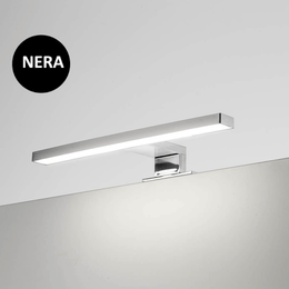 Kyra LED -Lampe für 300 mm schwarzes Badezimmer