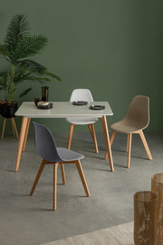 Michelangelo White Holz Tabelle 120 x 80 cm