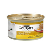 Gourmet -Gold -Tätigkeit mit Hühnchen und Karotten Purina 85 Gramm
