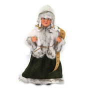 Santa Claus Fabric Lady mit weißer Liste CMH45