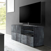 TV Base TV 1 Anta 1 Schubladenoxid Finish L.122 S. 42 H.57 cm