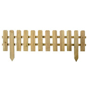 Niedriger Zaun gerade 120 x 45-30 cm