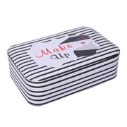 Schwarz weiß Eco -Leder -Junk Rechteckige schwarze CM22X14.5H6.5