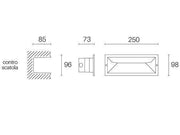 Geschlossene Kollektion 12W LED 3000K Weiße Maskenlinie