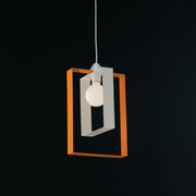 Moderne Suspension weißer Eisen Kronleuchter 25xh.40 cm