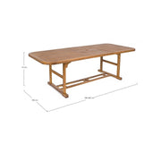 Outdoor-Tisch Noemi Extentable hölzerne 180-240x100x H 74 cm