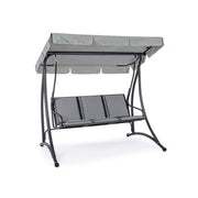 Drei -Seerer -Stahl -Schaukel -Anthrazit Grely 190x120x H185 cm