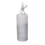 Silber LED Paraffinkerker CM Ø8H18