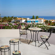 Gartenstuhl im Freien in Stahl mit klappbarer Keramik