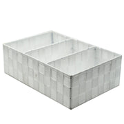 Weiße Polyesterschublade 3 Fächer CM31X21H10