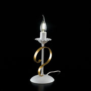 Weißer Eisen Lumetto Shabby Gold A 13x H25 cm Licht