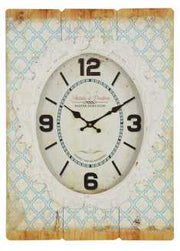 Oval Clock Wood EW-1008 cm. 42 x 4,5 H 58