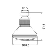 Handbrause mit Anti-Kalk-Gelenk, ideal für ein angenehmes Duscherlebnis ohne Kalkprobleme