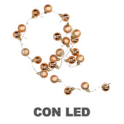 Light Filo Rowa Kupfer 48 LED Weiß warmes festes Lebensmittel CM Ø4x120