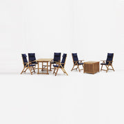 Outdoor -Set in Acacia -Holz mit Kissen