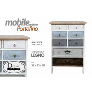 High Madia Anticata Holzkiste von Schubladen 57 x 33 x 98 h cm cm