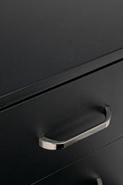 Bürokiste des Büros in MDF Drei Schubladen Nero Nadir 40x44x H65 cm