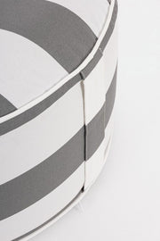Pouf Bianco-Grigio aufblasbare Streifen
