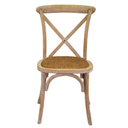 Holzstuhl natürlicher Kreuzstapel 51x55x46.5-89h cm