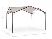 Pavillon Dome aus Garten Anthrazit-Grigio 3,5x3,5xh 260 cm