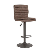 Vintage Bar Stool Eco -Lederbraun mit 41 x 50 x 94,5 cm cm