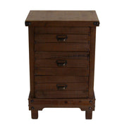 Basis -Mobilfunk mit 3 Walnussschubladen 50x35xh. 76 cm