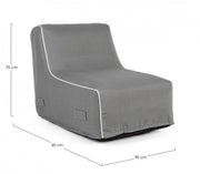 Chaise Longue Rihanna Grey aufblasbar