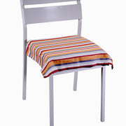 Bordeaux -Streifenkissen in Draht CM40x40H4 getönt