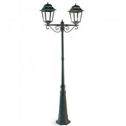 Diephous Aluminiumwandlampe mit schwarzen transparenten Glaslautsprechern