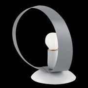 Grauweißes Eisen am Bett Licht ein Licht 19x H21 cm