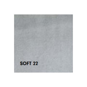 Levy -Sofa 2 Sitze in grauem Stoff mit Behälter und Bett