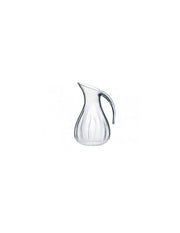 Elegante Karaffe in geblasenem Glas Aqua klar