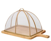 Akazienholzschneidebrett mit natürlichen Dach