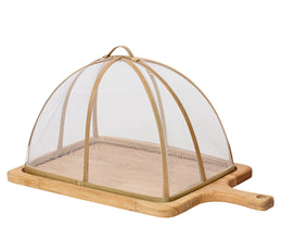 Akazienholzschneidebrett mit natürlichen Dach