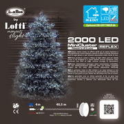 Minicluster Ø6cm 2000 Weiße LED 40,5 m in Spule