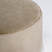 Pouf in Velvet Tortora Lucilla -Durchmesser 35x H40 cm