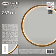 Kreis Ø37cm LED Light Holz