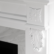Bioethanol -Kamin Bioethanne aus dem gemahlenen Truman White Marble Effekt L108 x P32 x H102