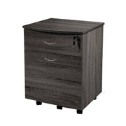 Graue Bürokiste von Schubladen mit Schlüsselschubladen und Rädern 42 x 40 x 55 h cm cm