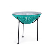 Tisch mit Glas Top Parker Atol D50 cm