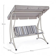 Grely 190x120x H185 cm Dreier Stahl rockt