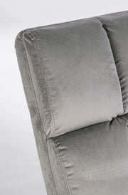 Lizzie -Sessel in grauen Metallbeinen