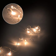 Transparent Drahtlicht 80 LED 5mm Biancaldo CM750 Festnetzversorgung 0,5xH750