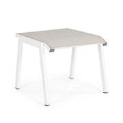 Schwarzweiß Aluminium Garteneinrichtung Kreuzfahrt 53 x 51 x 44 cm