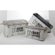 Bauli -Behälter in Zinndeckel Industrieholz 3