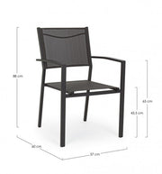 6x c -br Hilde Anthrazit LH32 Stuhl -