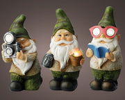 Solarfiguren im Outdoor -Poliresin